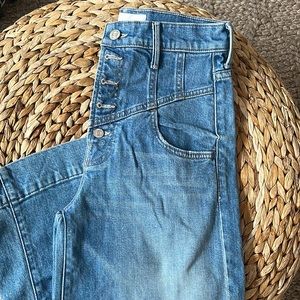 Mother wife legged cropped jeans